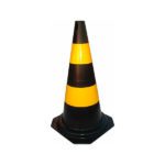 CONE 50 OU 75 CM PRETOAMARELO OU LARANJA - BRANCO