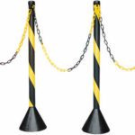 PEDESTAIS EM PVC E CORRENTE PLASTICA